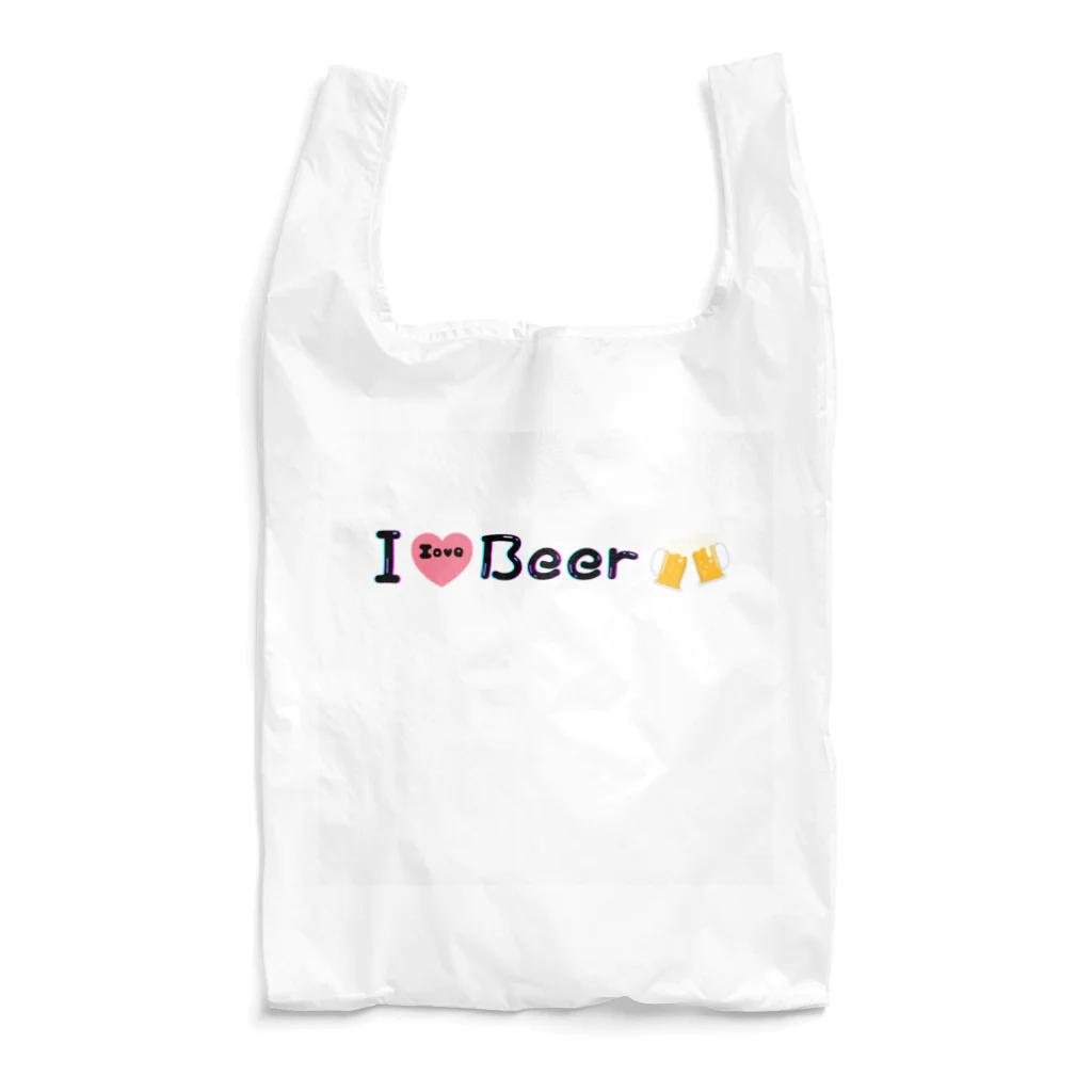 let's enjoyのlet's enjoy 【I Love Beer】 Reusable Bag