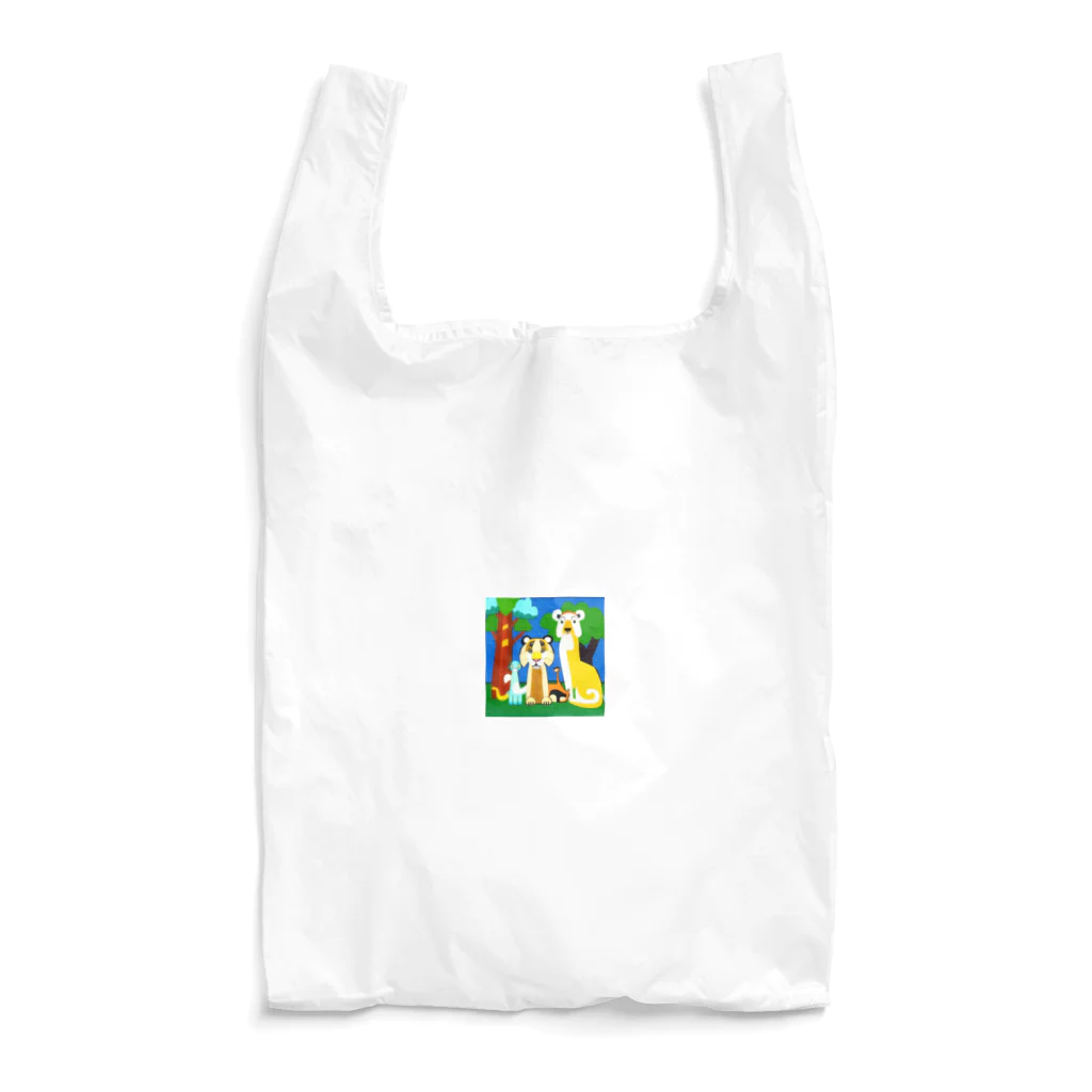 にゃんこショップのレインボーアニマル Reusable Bag