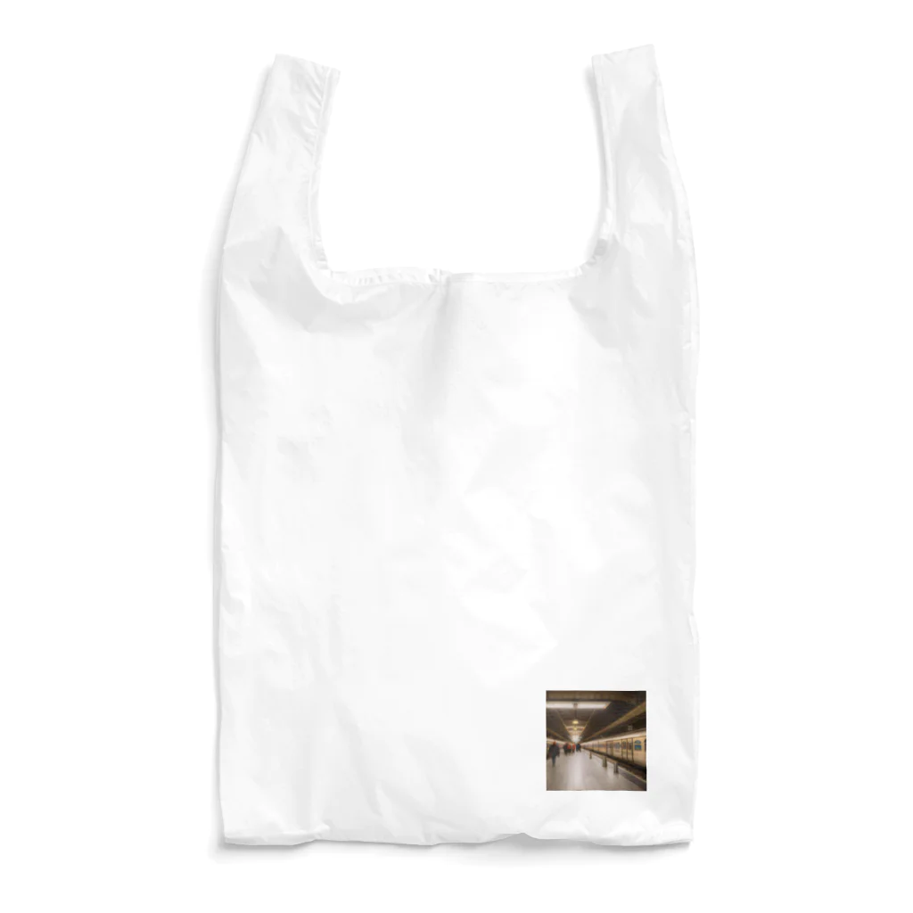 chy33350の夜更けのプラットホーム Reusable Bag