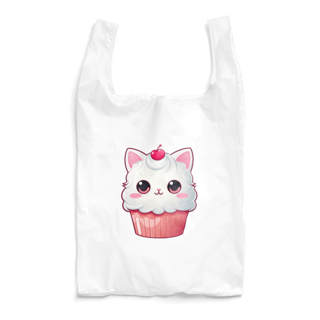 Vasetti_pressのカップケーキの猫ちゃん Reusable Bag