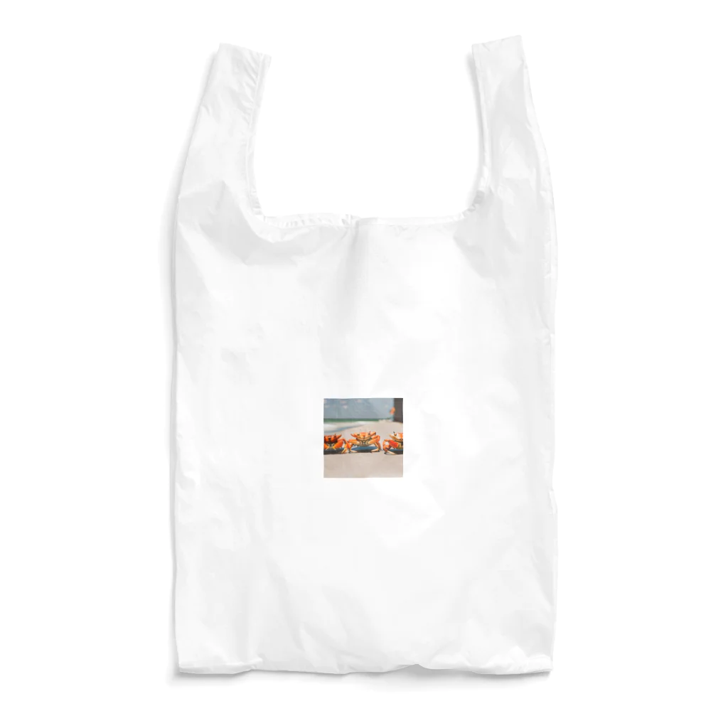 おしゃれイラストグッズ販売所の可愛いカニグッズ Reusable Bag