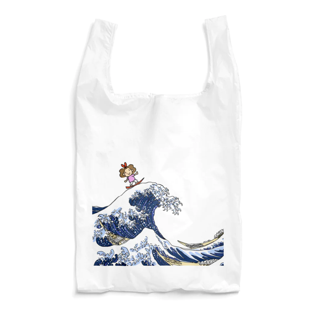 パー子/お絵描きやの波乗りパー子 Reusable Bag