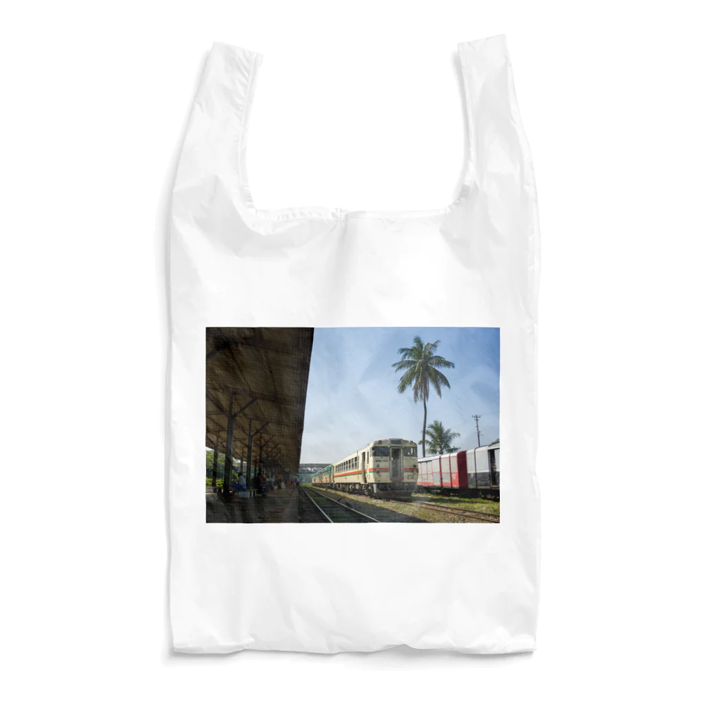 Second_Life_of_Railwaysの元JR東海のキハ40系がミャンマー国鉄の鉄道駅のホームで小休止 Reusable Bag