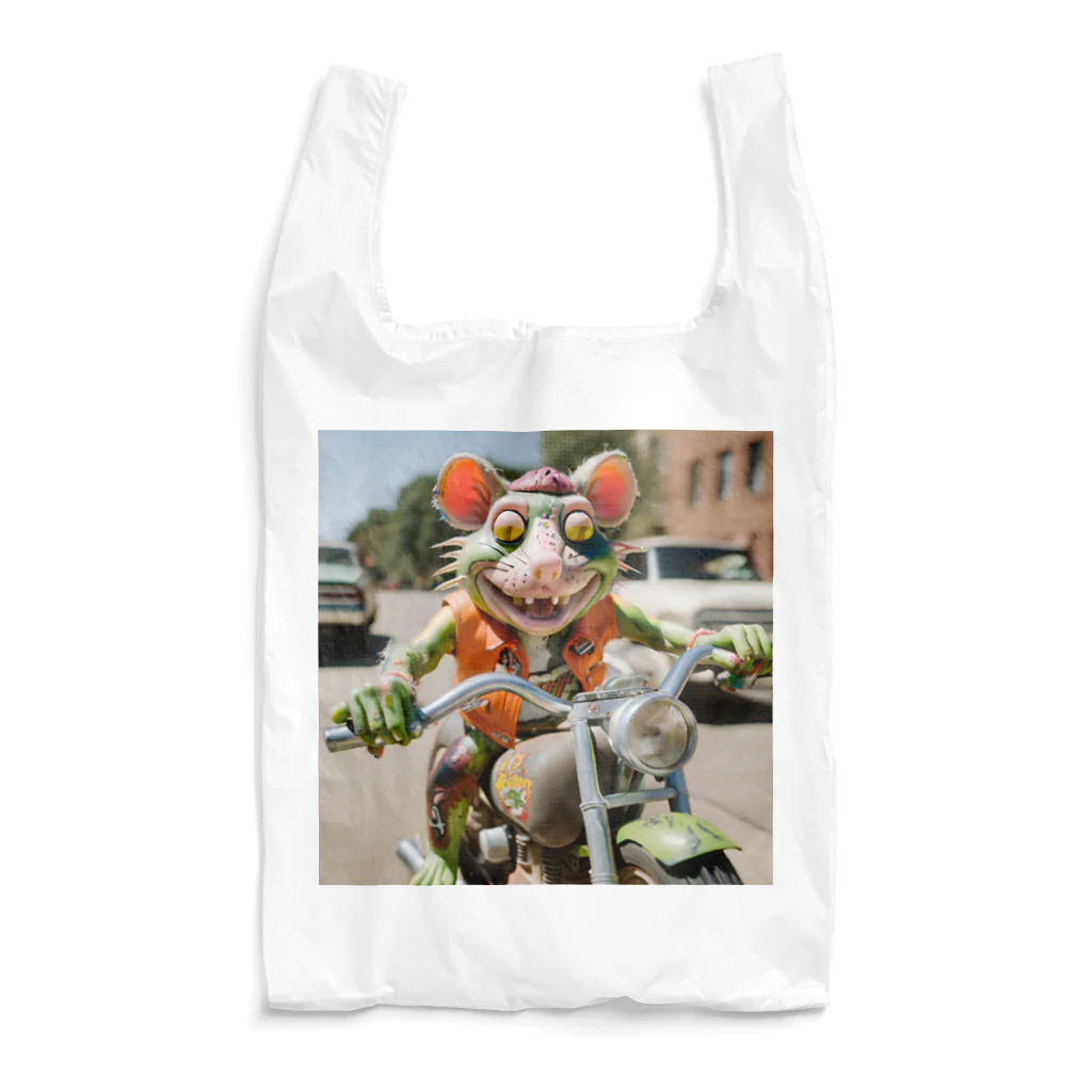 kuri_AMERICANのバイクに乗ったラットフィンク Reusable Bag