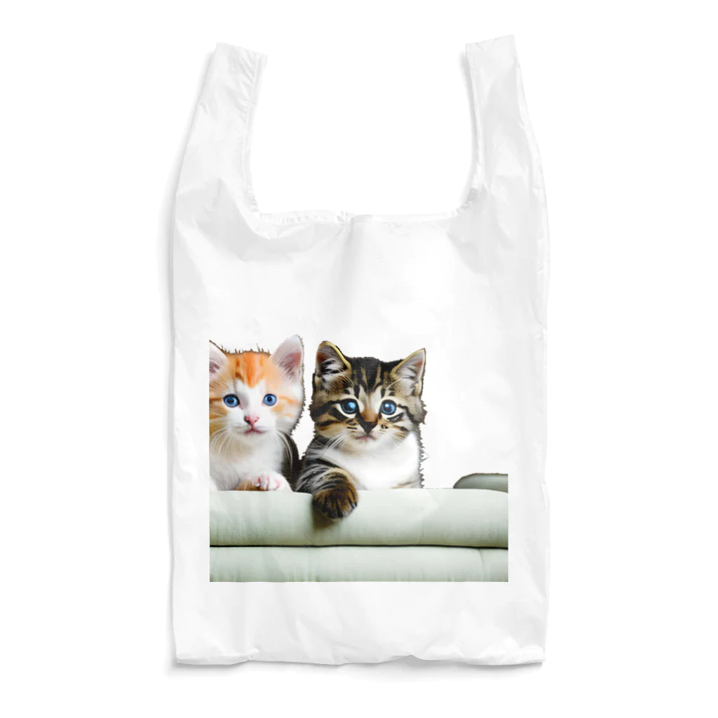 クロネコ宅急便の子猫の微笑み、心のオアシス Reusable Bag