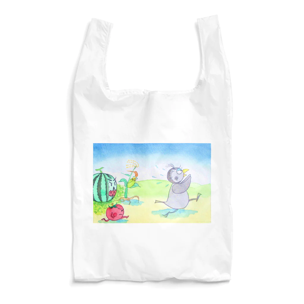 「アートとメルヘンと創作の森デザイングッズ」のファンタジー物語ピピのつばさ　(いたずらカラスのリルレ) Reusable Bag