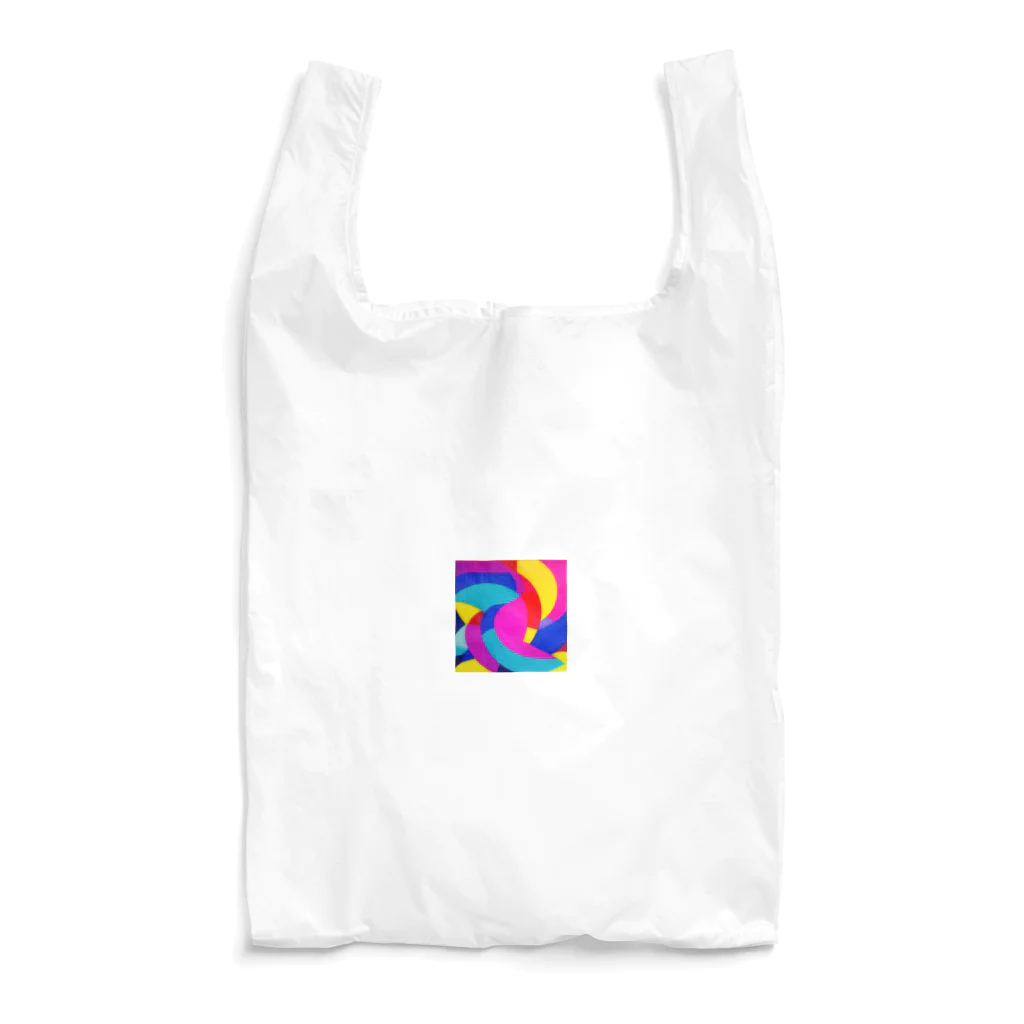 おしゃれなシティグッズの色鮮やかおしゃれアート Reusable Bag