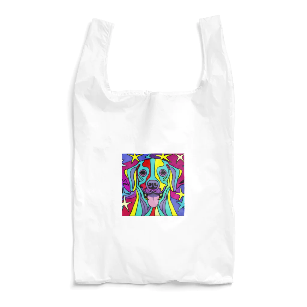 nakagawa-kikakuの奇抜なアート風の可愛い犬のグッズ Reusable Bag