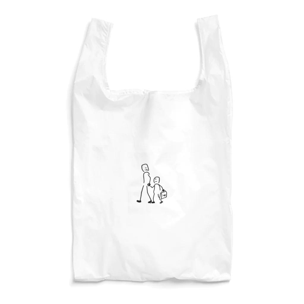 kopapaの親子手つなぎデートくん Reusable Bag