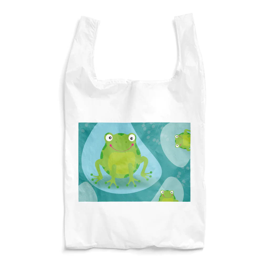 mumusのかえるのイラストグッズ Reusable Bag