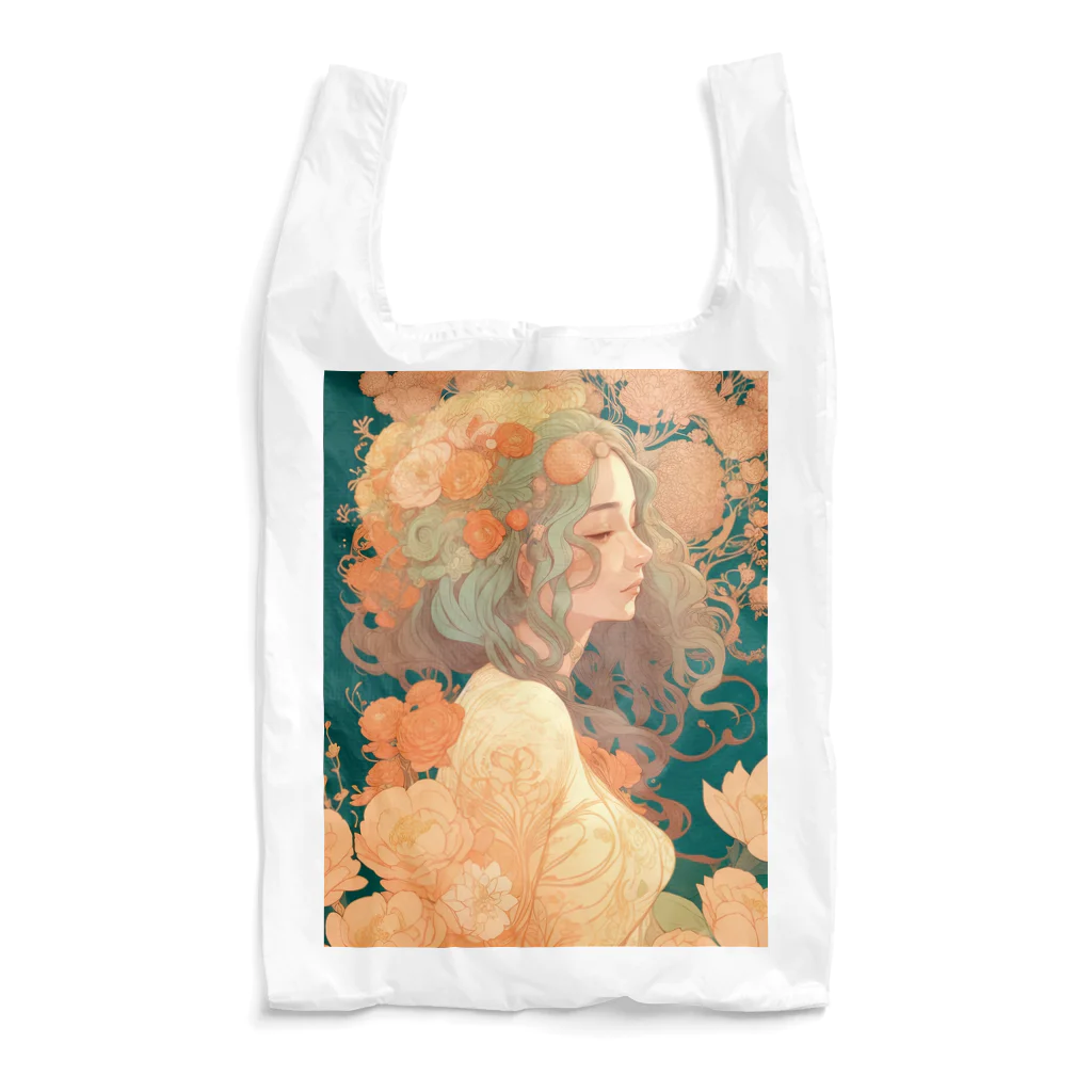 mumusの女性のイラストグッズ Reusable Bag