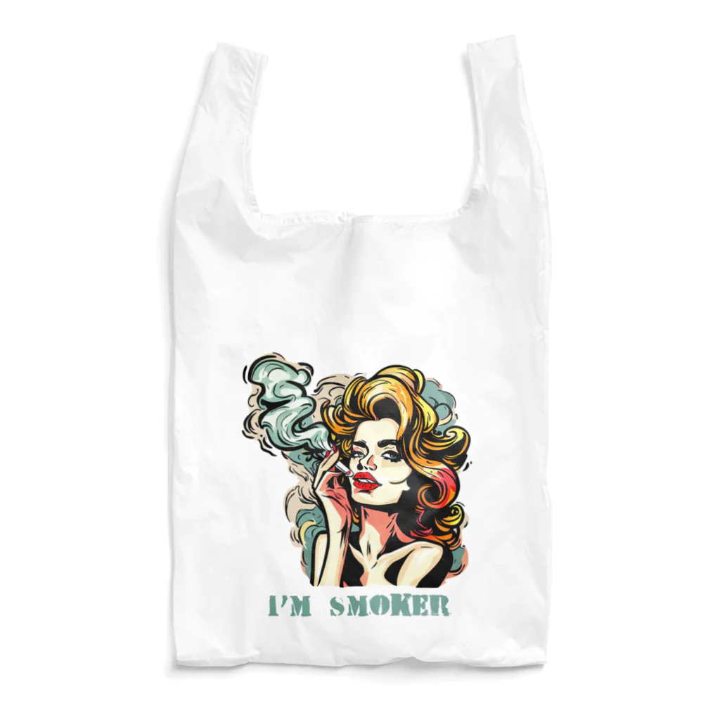 islandmoon13の煙草を吸う美女 Reusable Bag