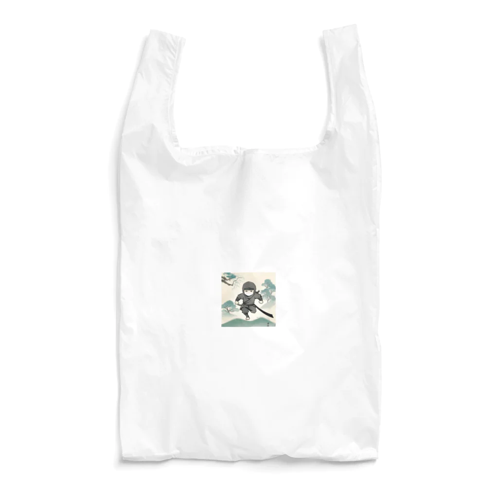 忍者の忍者のイラストグッズ Reusable Bag