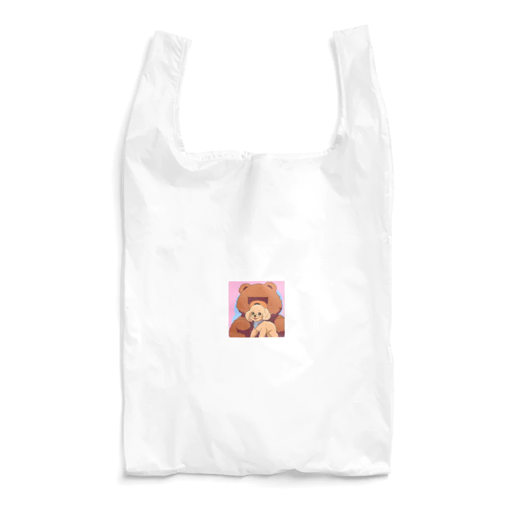 kuma-hamu9086のクマとトイプードル　グッズ Reusable Bag