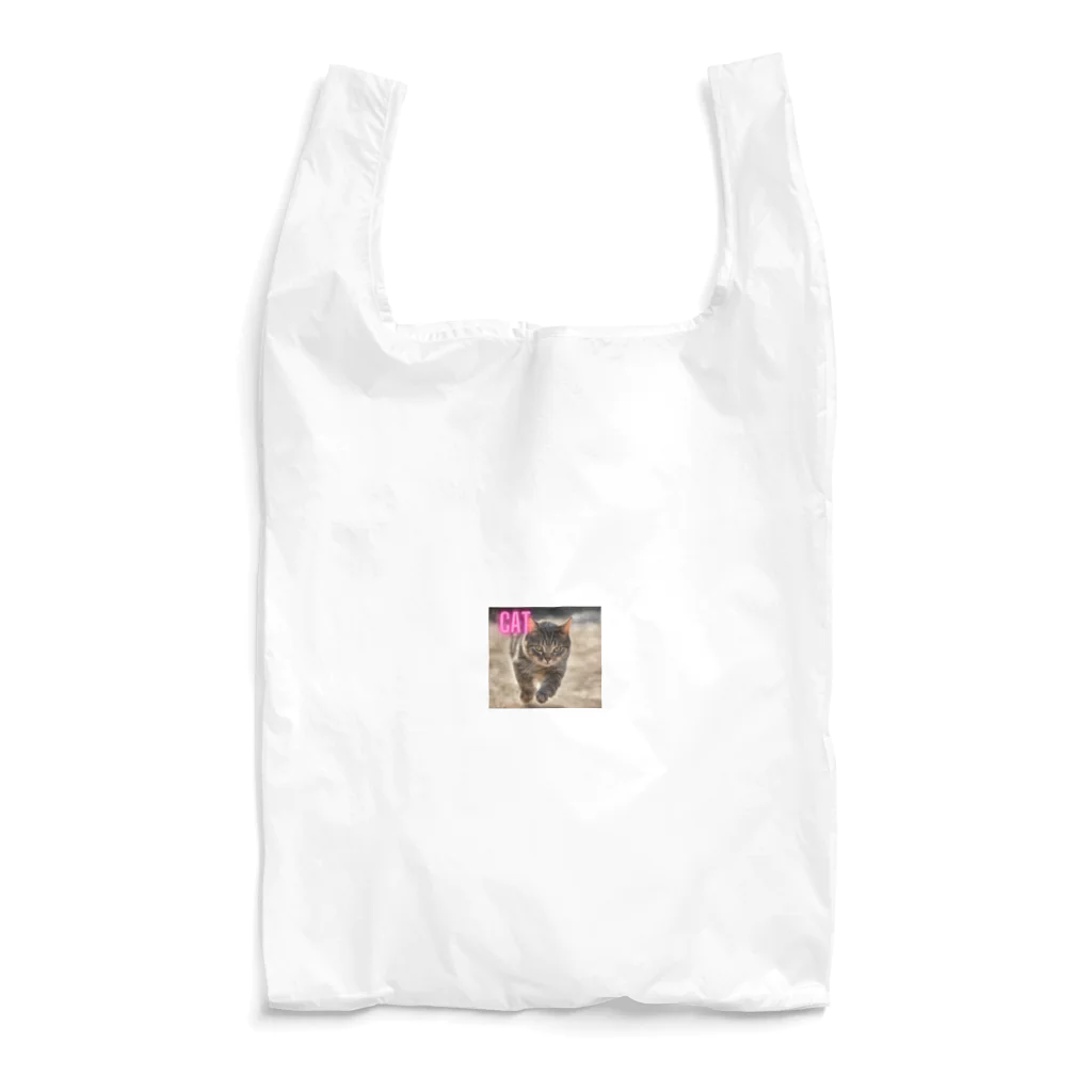 TAIYO 猫好きのピンクロゴCAT 狩猟風 Reusable Bag