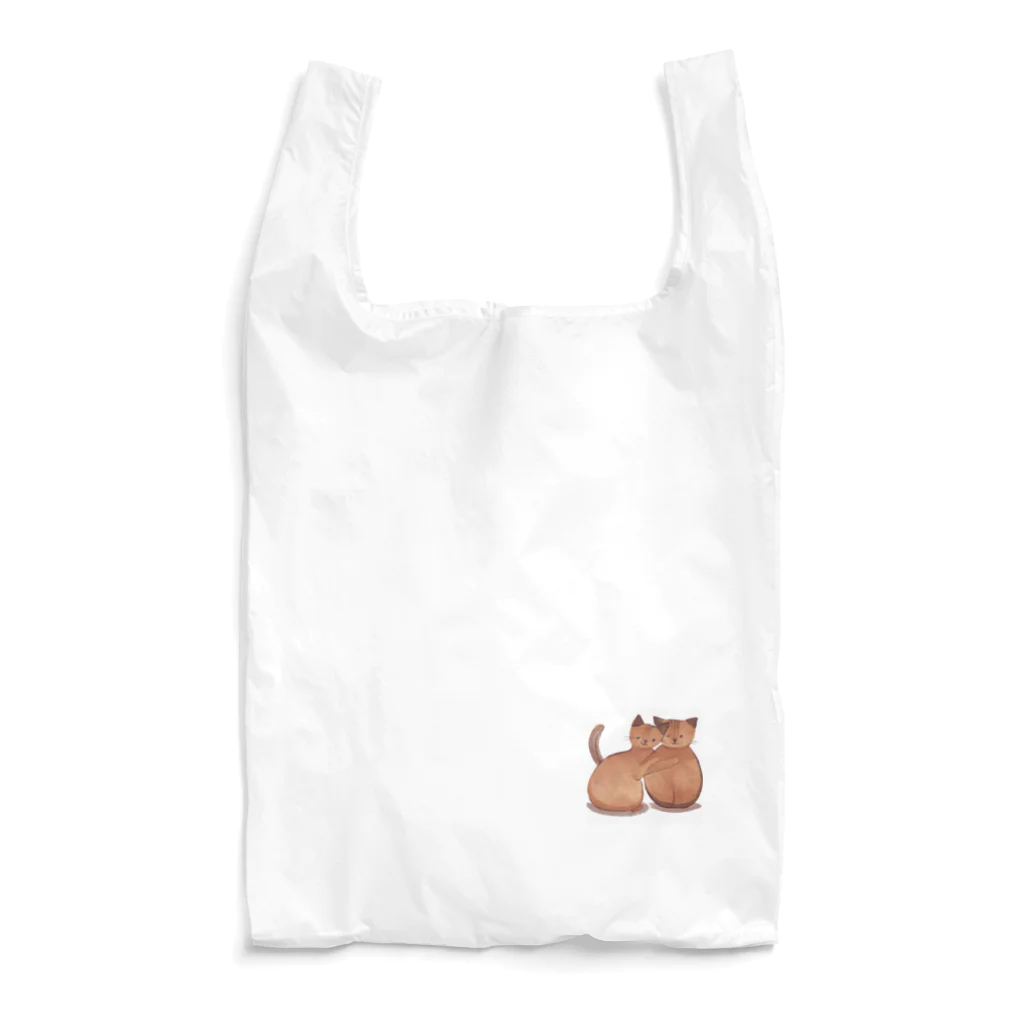 SK8461の仲良い兄弟猫 Reusable Bag