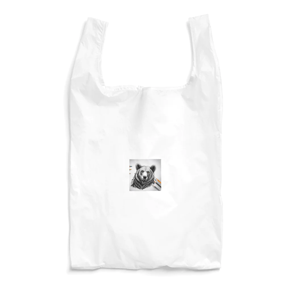 Toro Rosso Shopのえんぴつ絵の熊のグッツ Reusable Bag