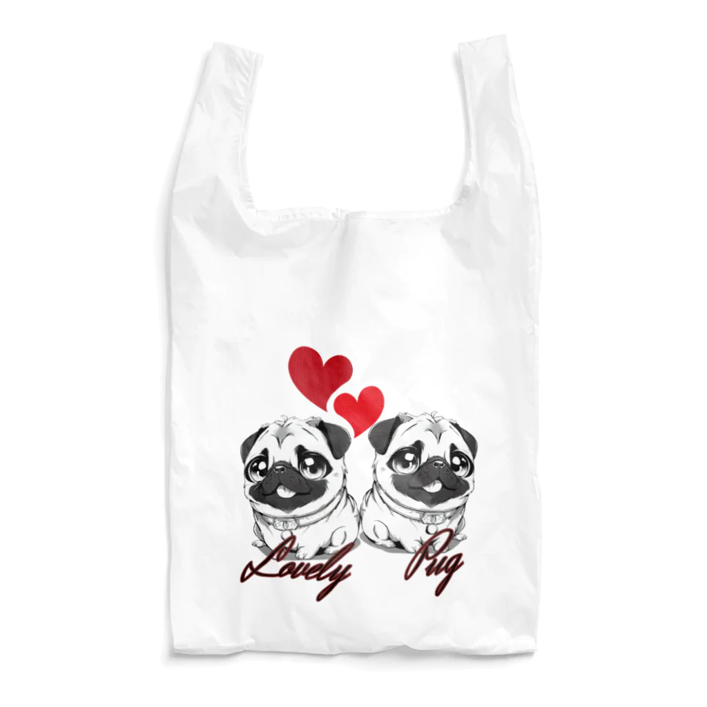 furebuhi　clubのＬＯＶＥＬＹ　ＰＵＧ（ラブリーパグ） Reusable Bag