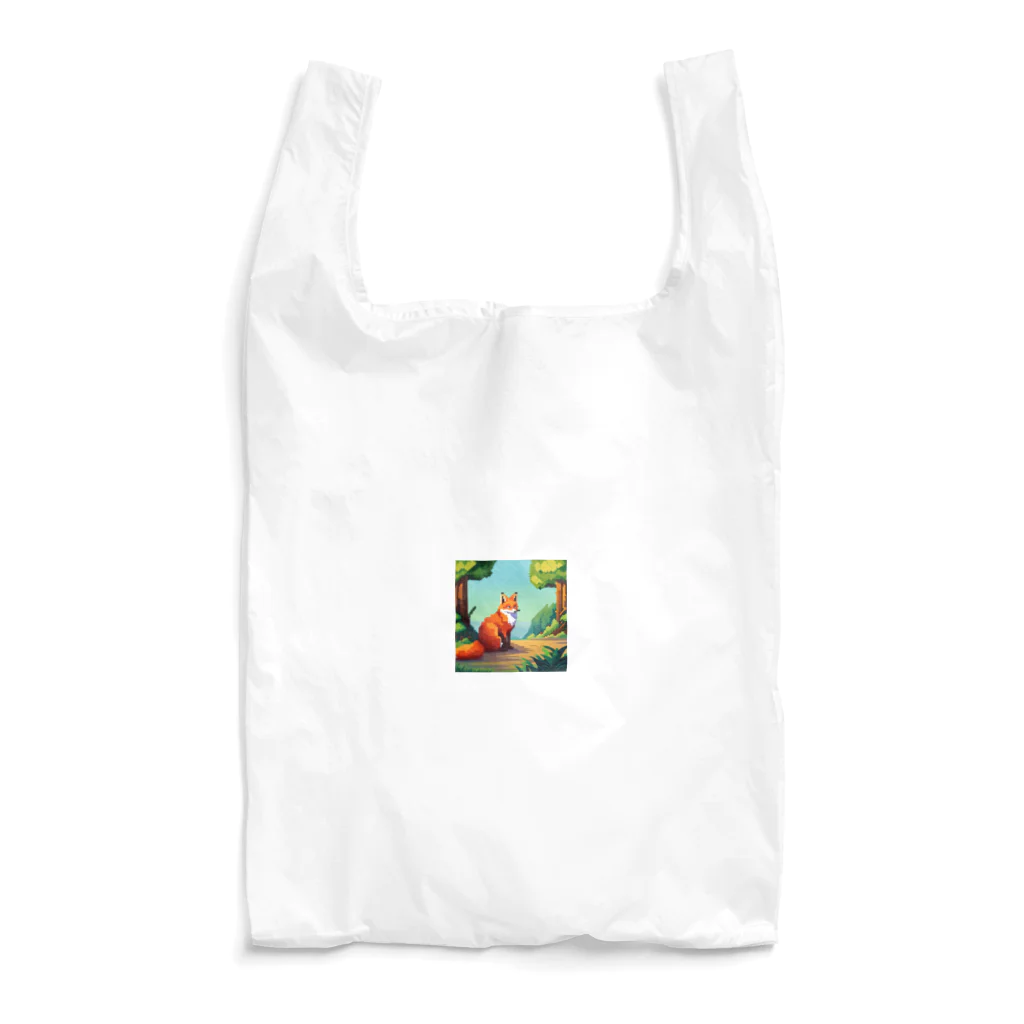 ワンダーワールド・ワンストップのドット柄のキツネ Reusable Bag