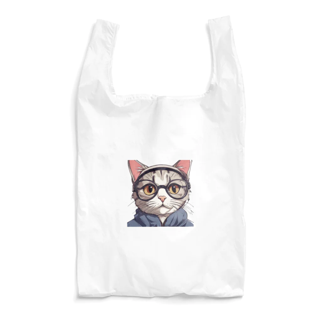 Líng〜凌〜のメガネ猫… Reusable Bag