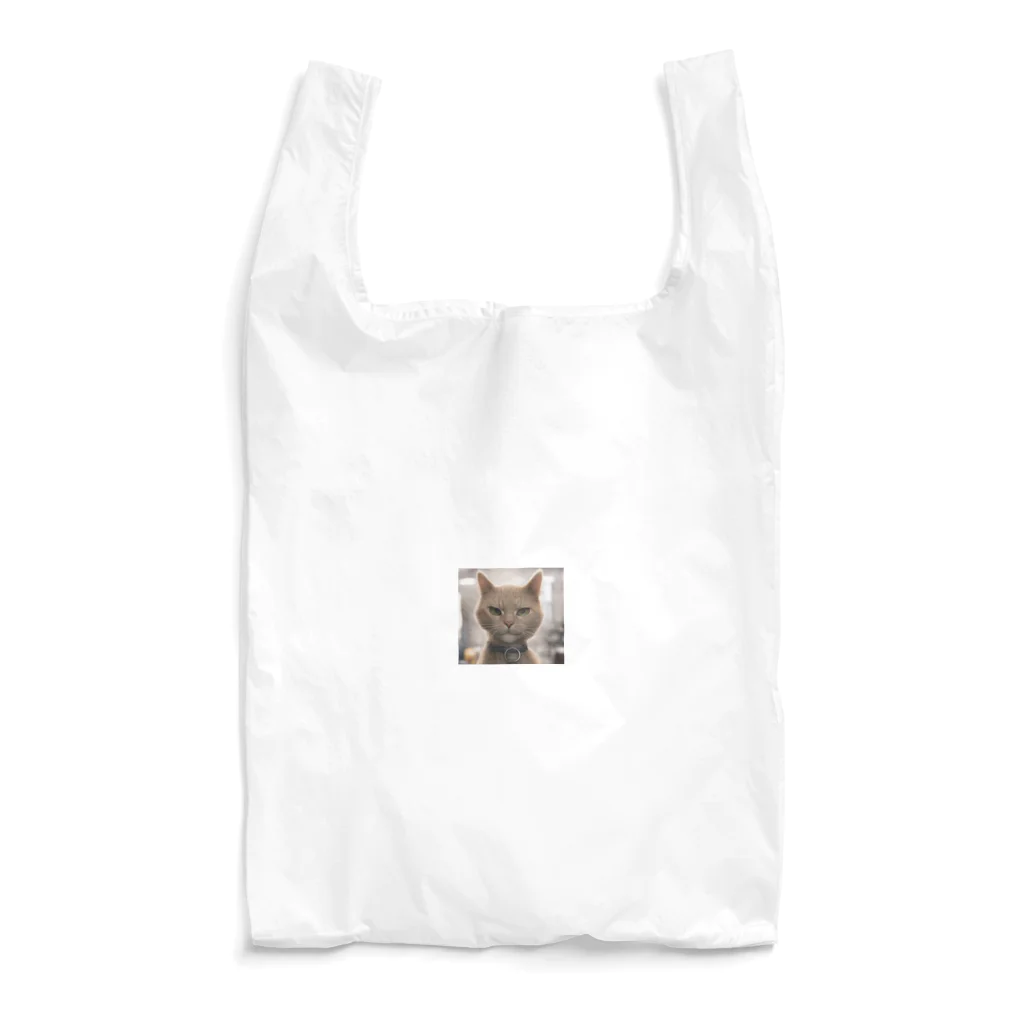 TAIYO 猫好きのビックフォト茶虎模様猫 Reusable Bag