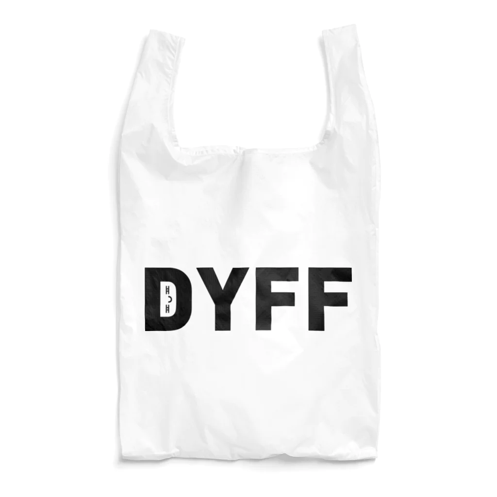 metao dzn【メタヲデザイン】のデュフフ( ≖ᴗ≖ )（黒字） Reusable Bag