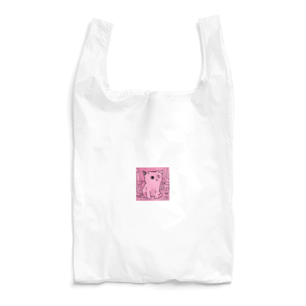 rikanのピンクキャット Reusable Bag