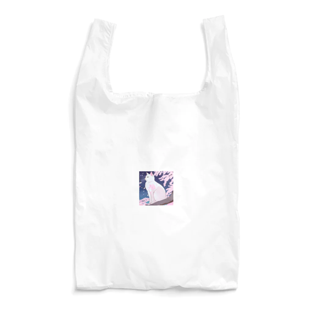 ことこと♂@トレーダーの白猫　夜 Reusable Bag