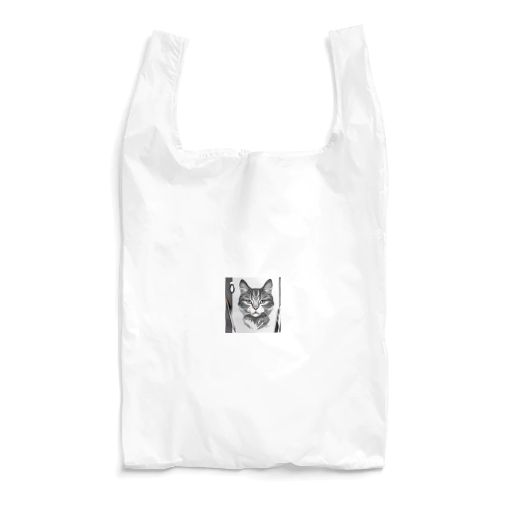 teru8376のイラスト　猫 Reusable Bag