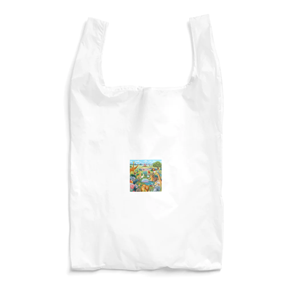 junji8000の自然の動物園 Reusable Bag