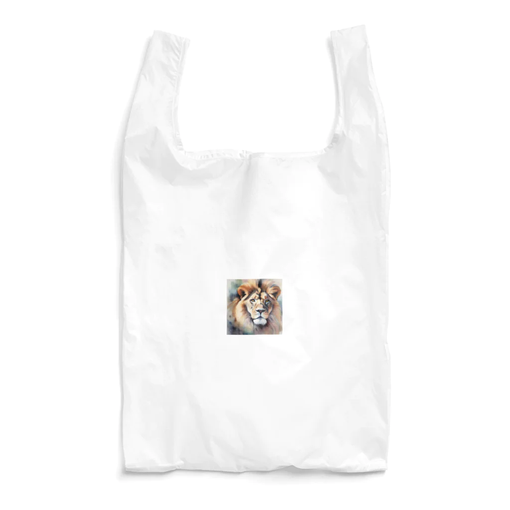 animals lovingのライオン水彩画５ Reusable Bag