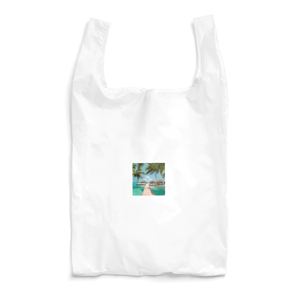 Totally-Fascinatingのモルディブビーチバンガロー Reusable Bag