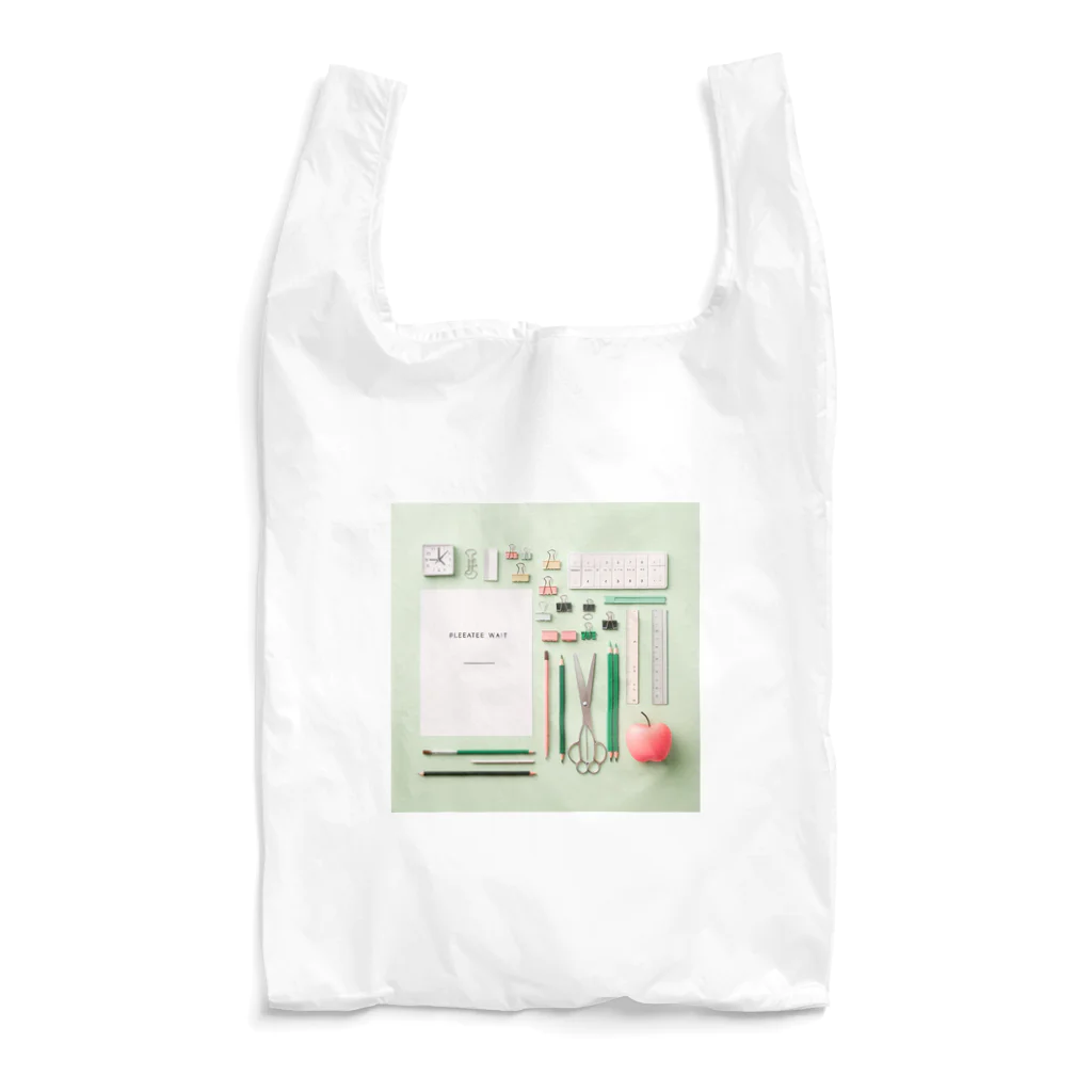 Lock-onの文房具大好き❤緑色02 Reusable Bag