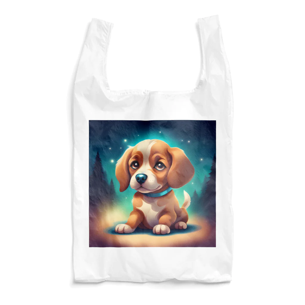 春乃遊羽アイディアイラストショップの可愛い犬のイラスト Reusable Bag