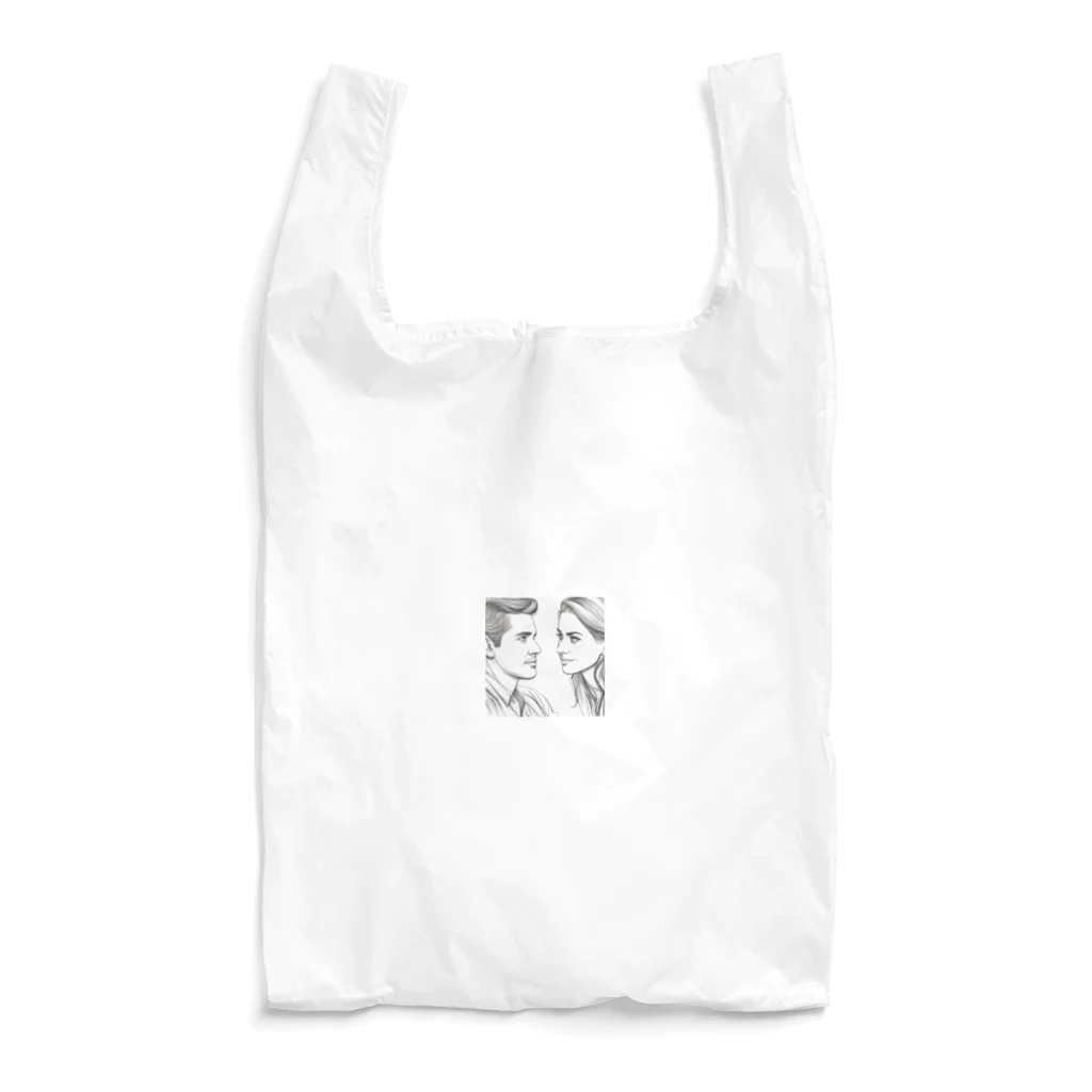 moribouの相手の話に耳を傾ける女性のアートグッズ Reusable Bag