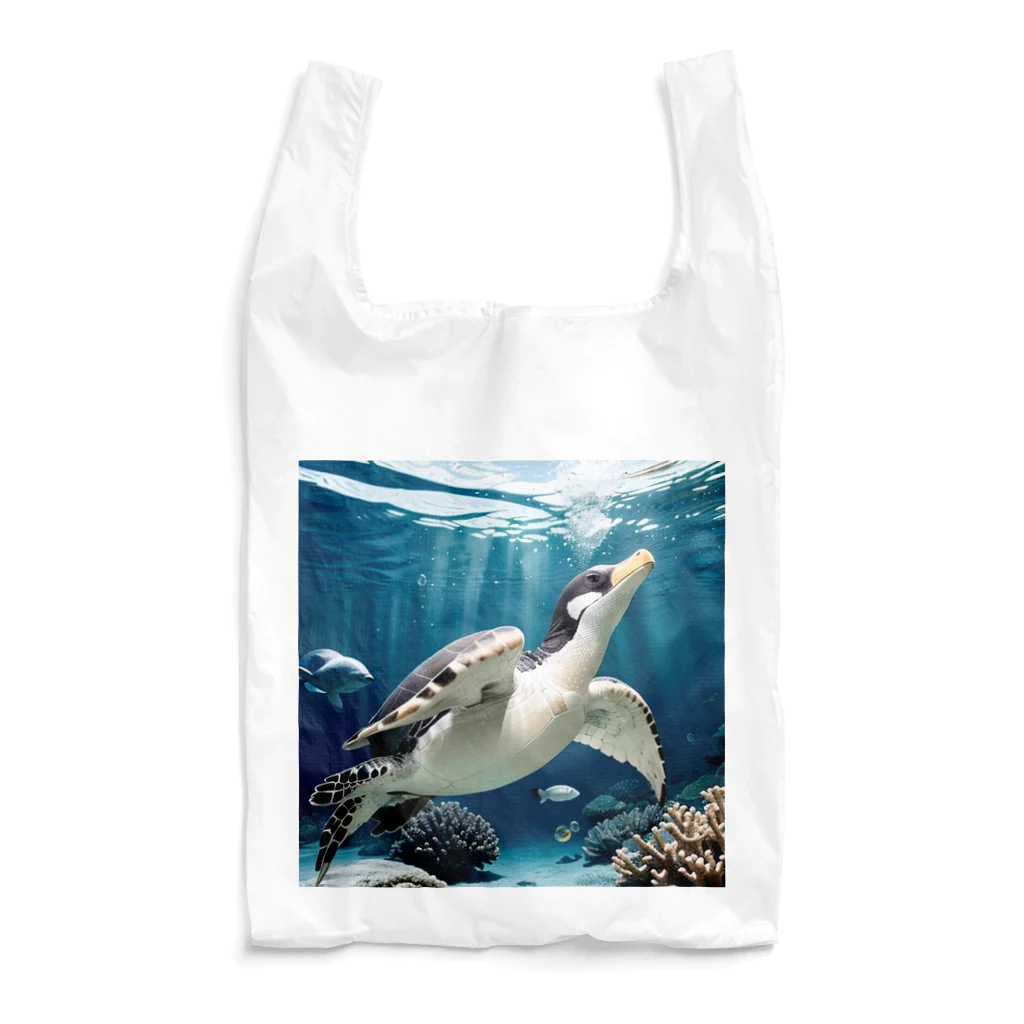 人魚の夢のペンガメ Reusable Bag