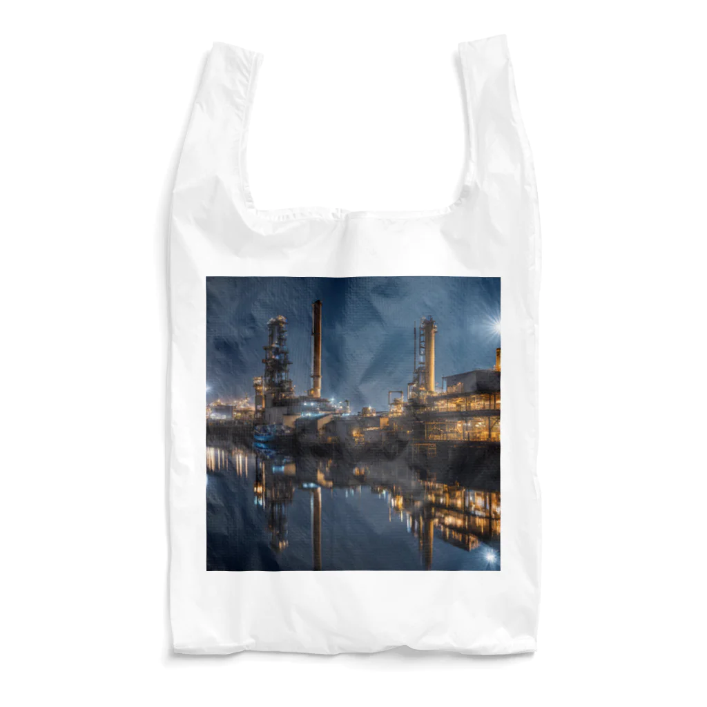 夜景ショップの夜景の綺麗な埠頭のグッズ Reusable Bag