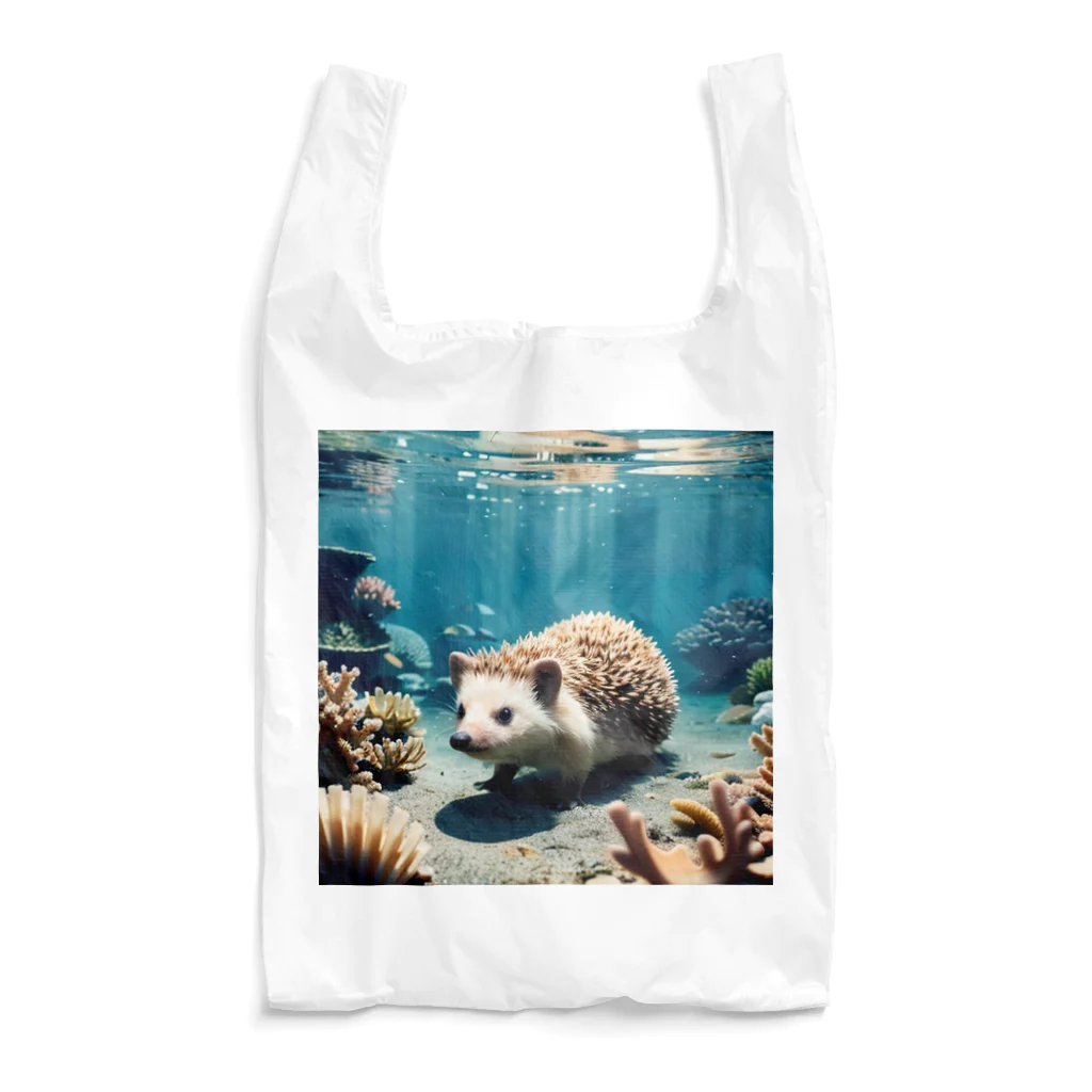 人魚の夢のサンゴハリネズミ Reusable Bag