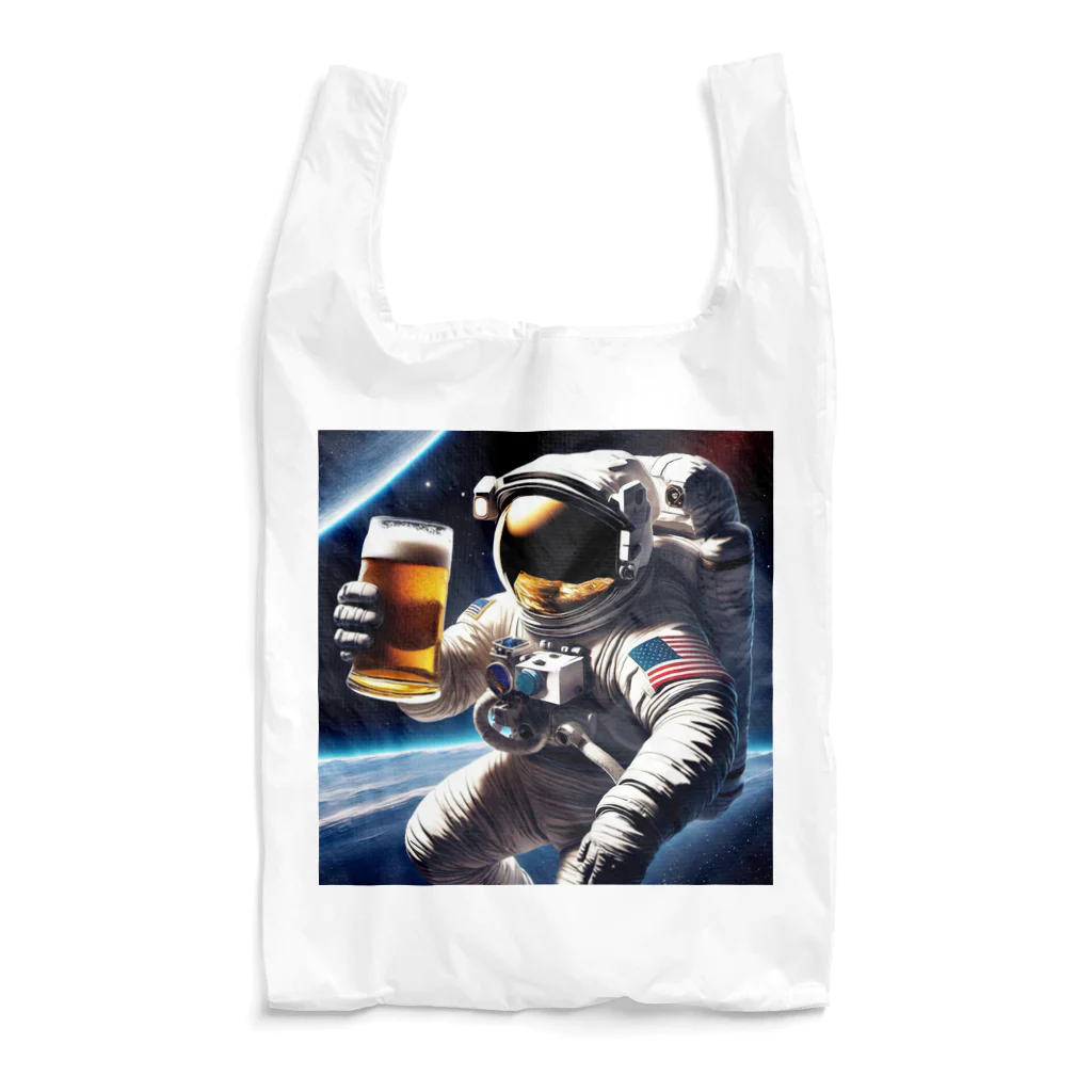 宇宙開発デザイン科の酒飲みアストロノーツ Reusable Bag