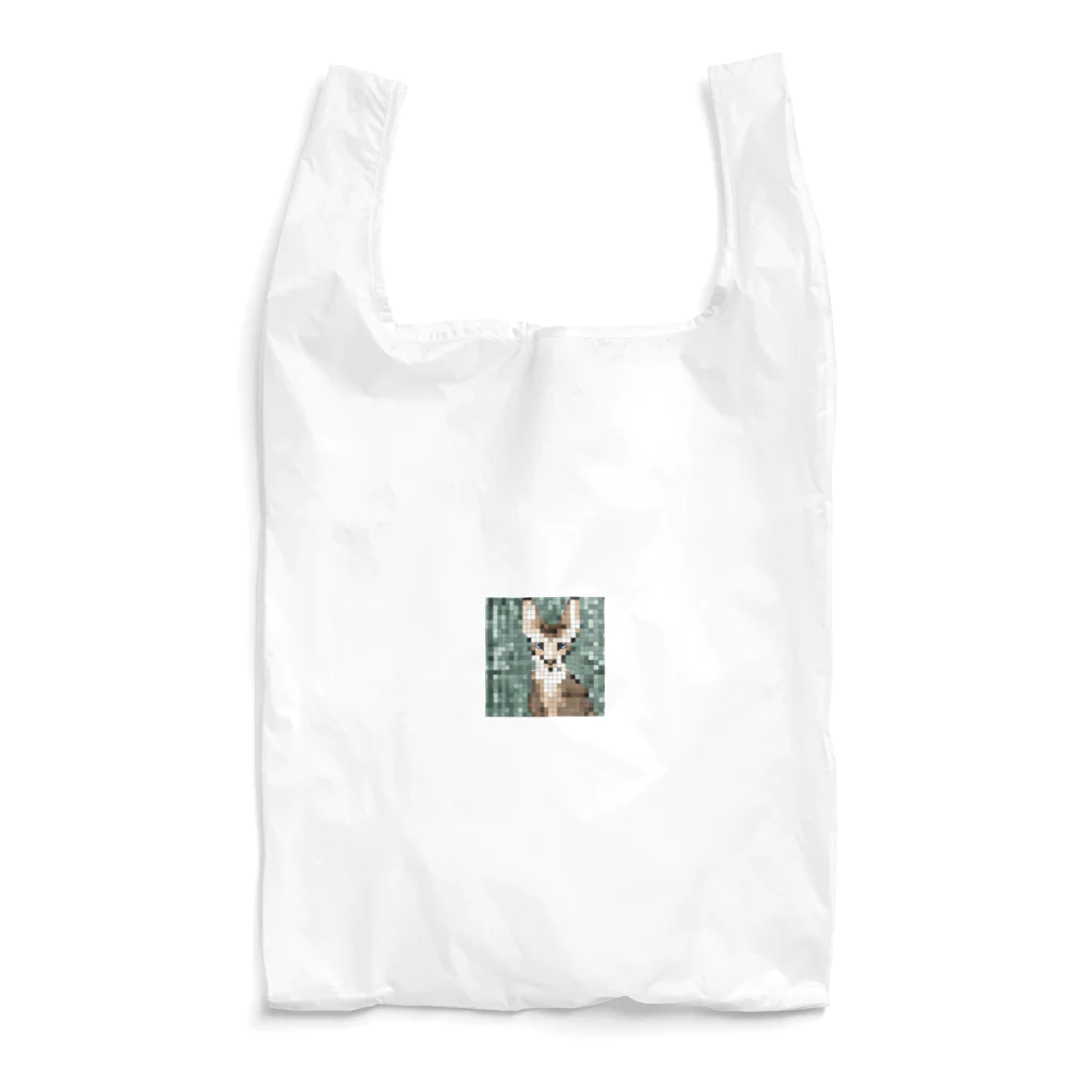 kindonesiaのドット絵のヒマラヤンキャット Reusable Bag