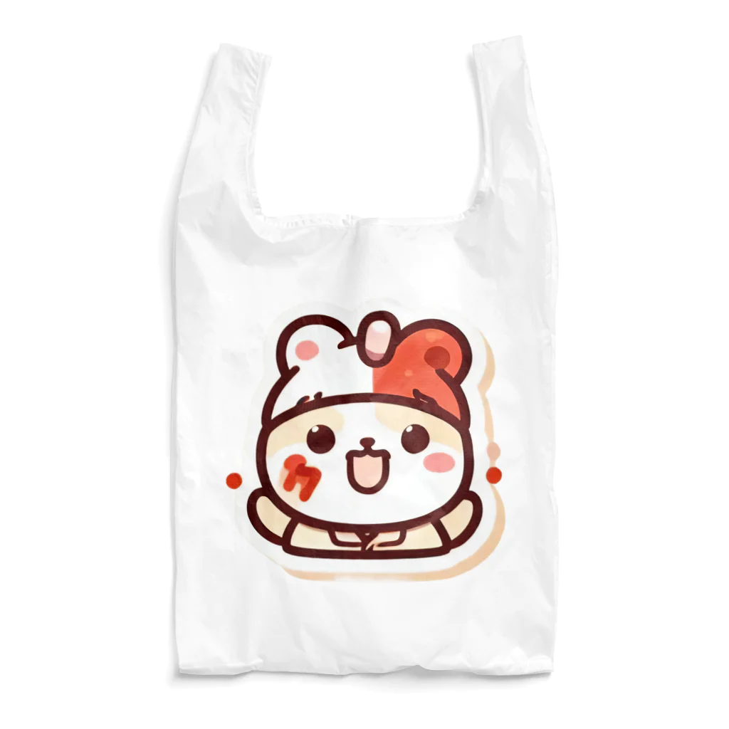 ほっこりデザインスタジオの癒しの小さな友だち、ふわふわモンスター Reusable Bag