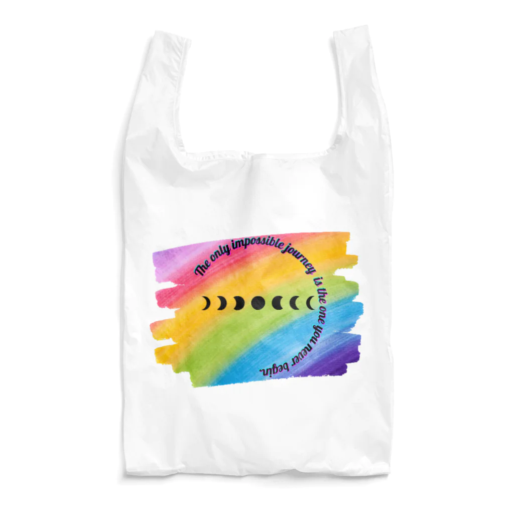  MIRACLE MOONの満ち欠ける月rainbow Reusable Bag