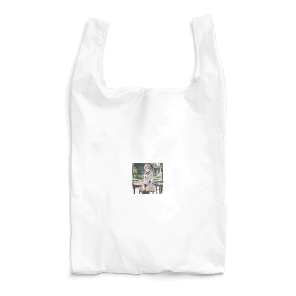 hamusutaroの白女の子 Reusable Bag