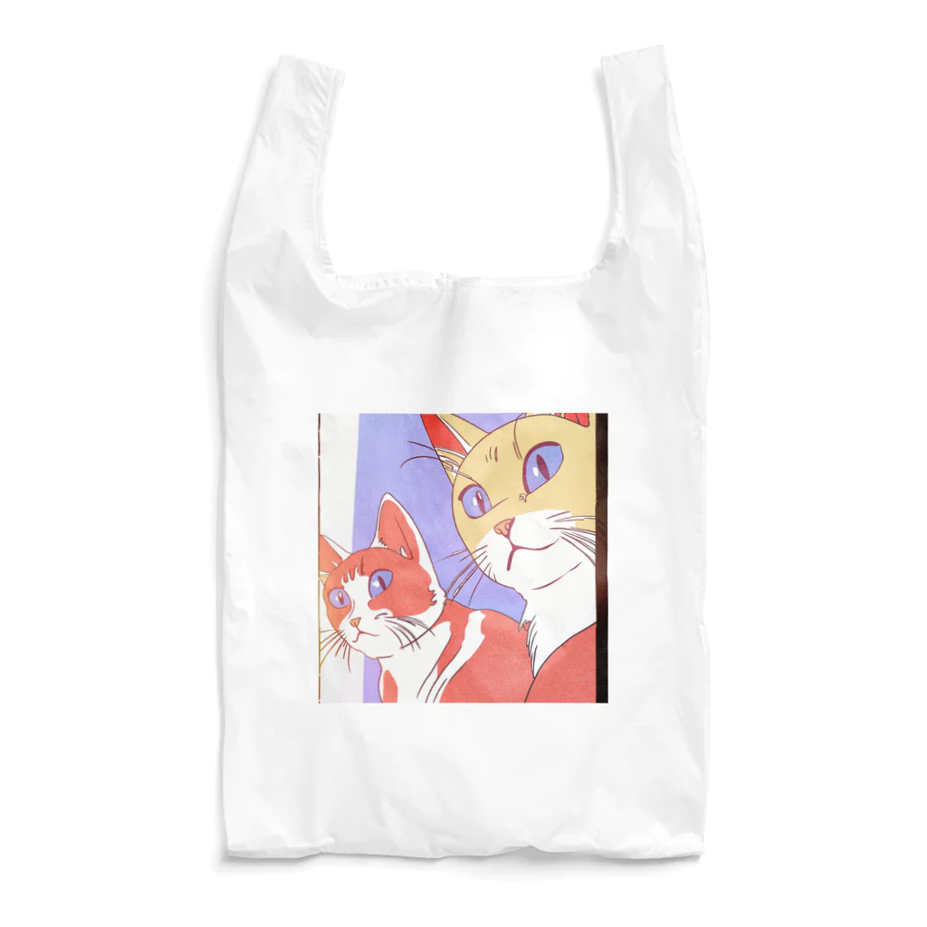 etwoshopの夕映え双猫 Reusable Bag