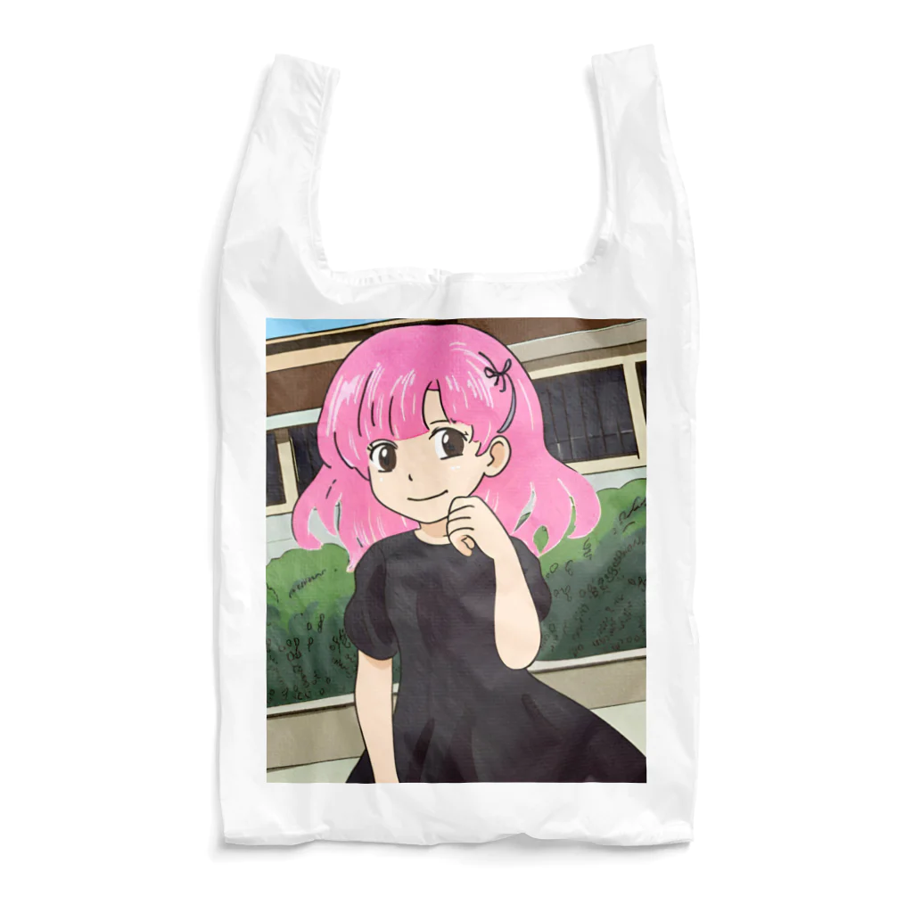 ワンダーワールド・ワンストップのピンク髪の少女③ Reusable Bag