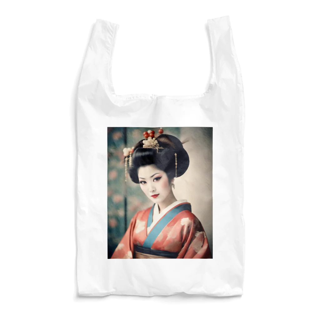 wawomotsuのJapanese Courtesan Bloom Tee ”Geisha” エコバッグ