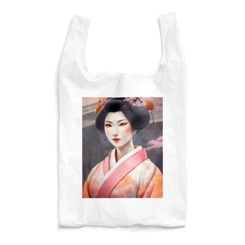 wawomotsuのJapanese Courtesan Bloom Tee ”Geisha” エコバッグ