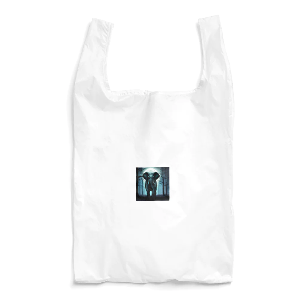 yuuchan22のホラー風ゾウ Reusable Bag