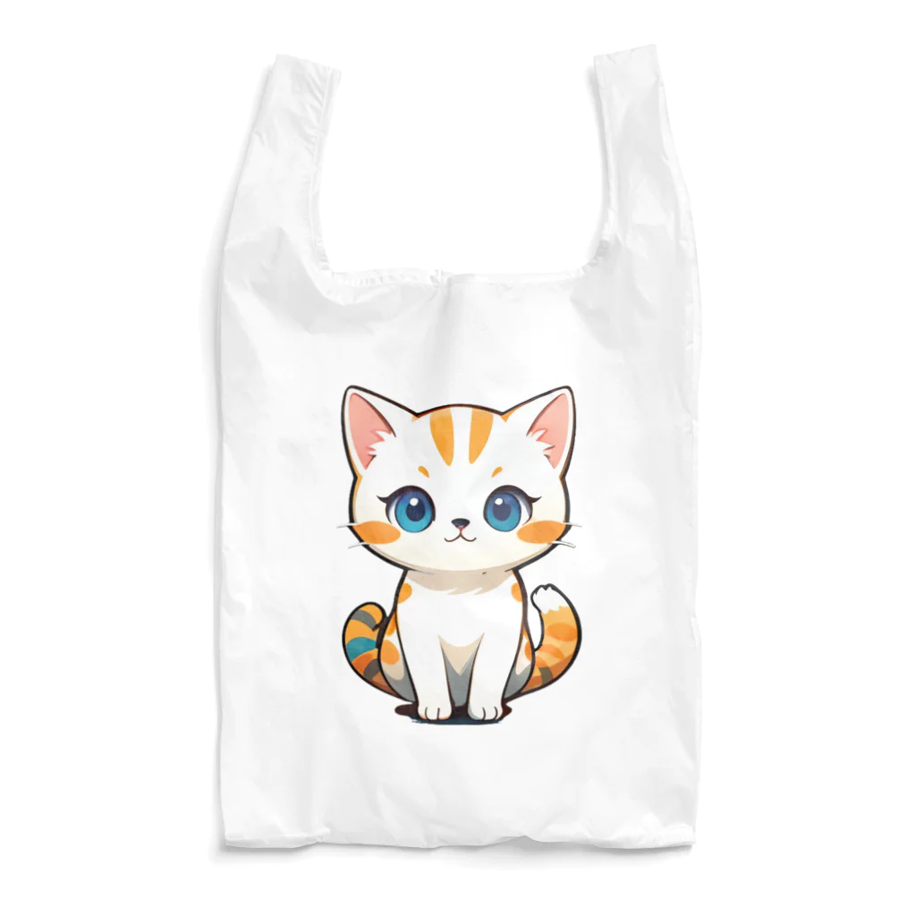 もふもふデザインストアのふんわり癒しのモフモフ猫 Reusable Bag