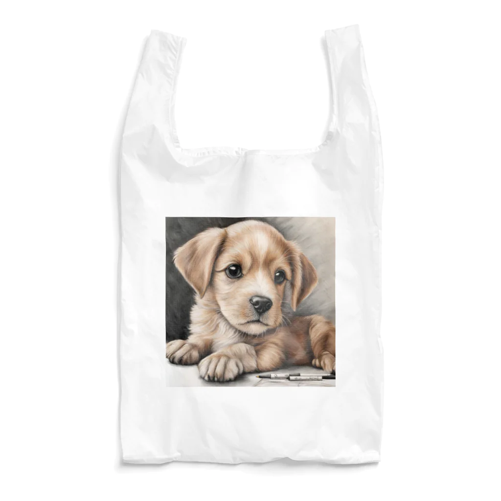 つぶらな瞳の子犬グッズ屋さんの癒しの子犬 Reusable Bag